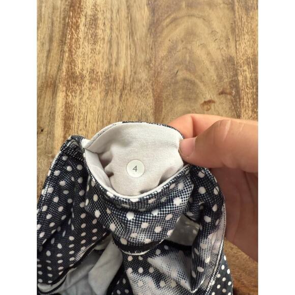 Lululemon Women's Gray White Wunder Under Full-On Luon Crop Leggings Size 4 - Picture 6 of 7